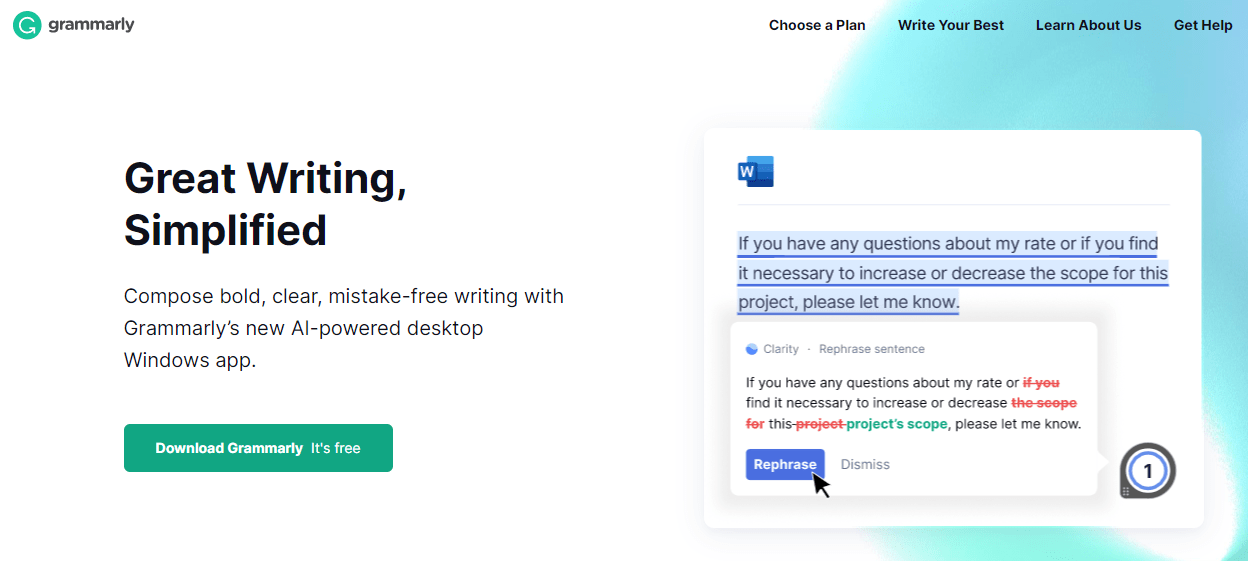 strona główna Grammarly